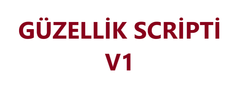 Güzellik Salonu Scripti V1